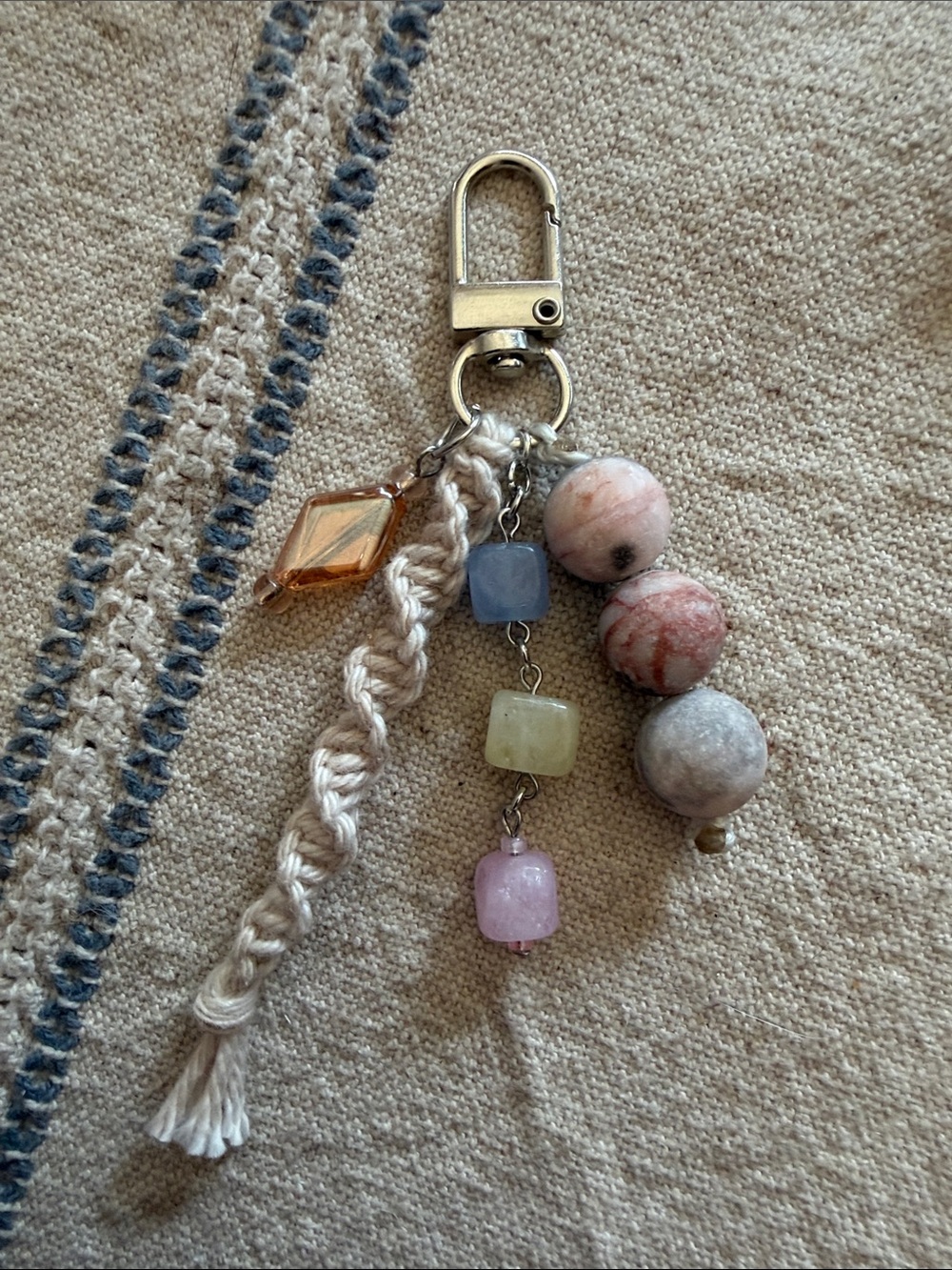 Handmade Key, phone, kindle, bag charm